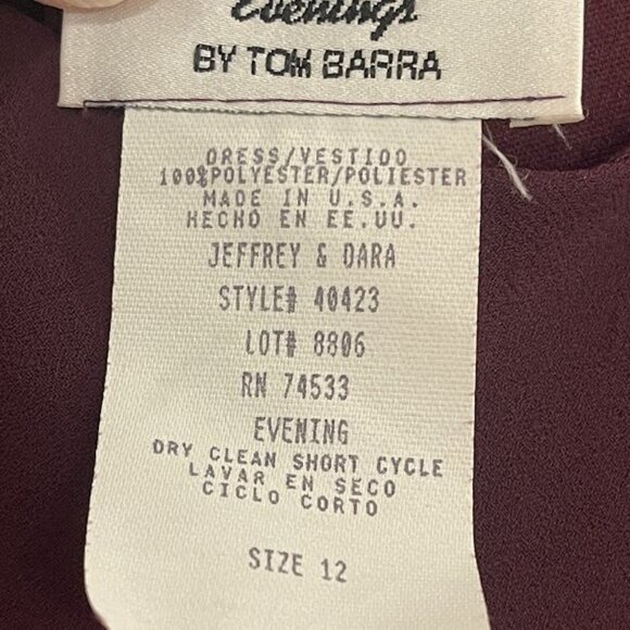 Jeffrey & Dara Dress Womens 12 Sleeveless Layered Embellished Beaded Evening For - Picture 8 of 12